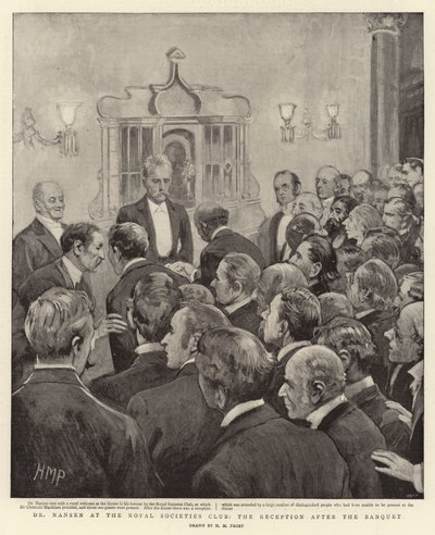 Il Dr. Nansen al Royal Societies Club, la reception dopo il banchetto da Henry Marriott Paget
